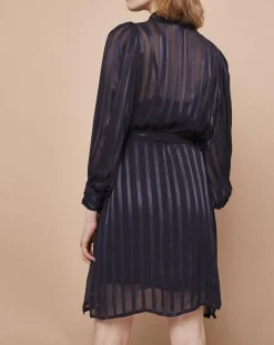 Femme Mare di Latte Robes^Robe courte Olie zébre encre