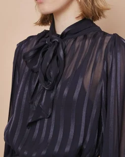 Femme Mare di Latte Robes^Robe courte Olie zébre encre