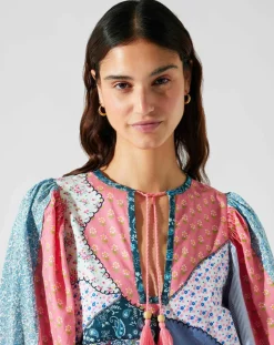 Robe courte patchwork-Manoush