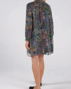 Femme Swildens Robes^Robe Darcy bleue