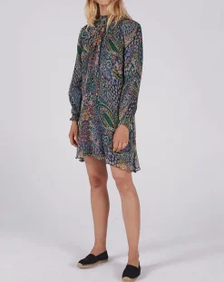 Femme Swildens Robes^Robe Darcy bleue