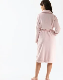 Femme Le Chat Lingerie, Nuit^Robe de chambre en peluche flanelle Essentiel bois de rose