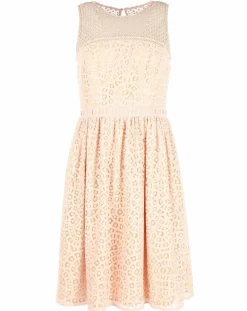 Robe Dico patineuse texturée rose-Derhy Best