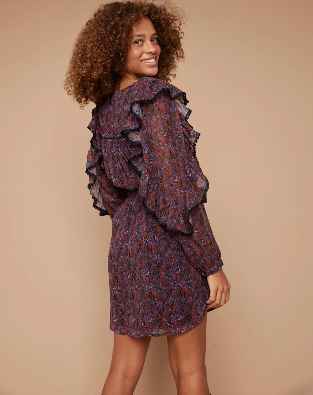 Robe Dory multicolore/violet-Louizon Discount