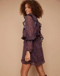 Robe Dory multicolore/violet-Louizon Discount