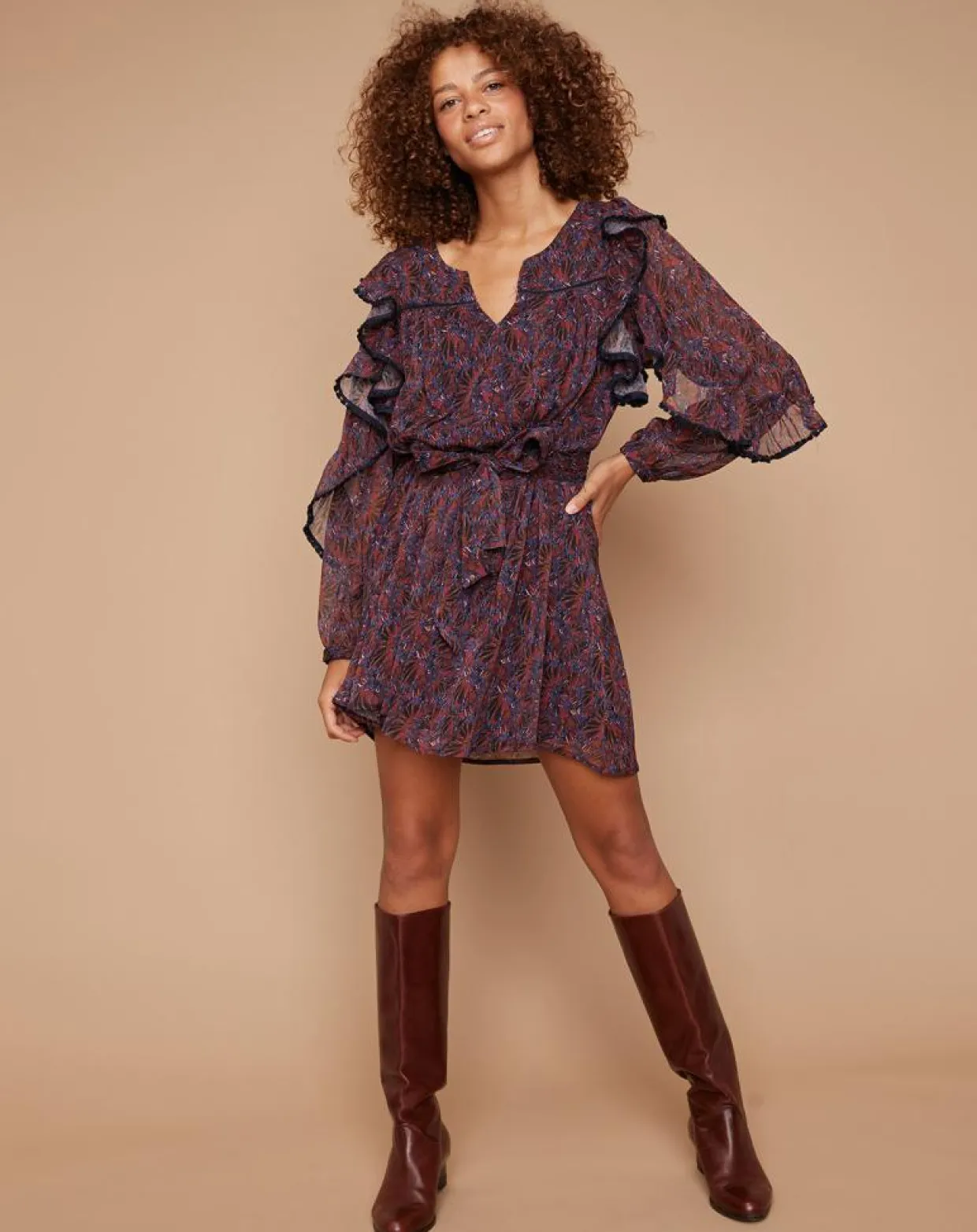 Robe Dory multicolore/violet-Louizon Discount