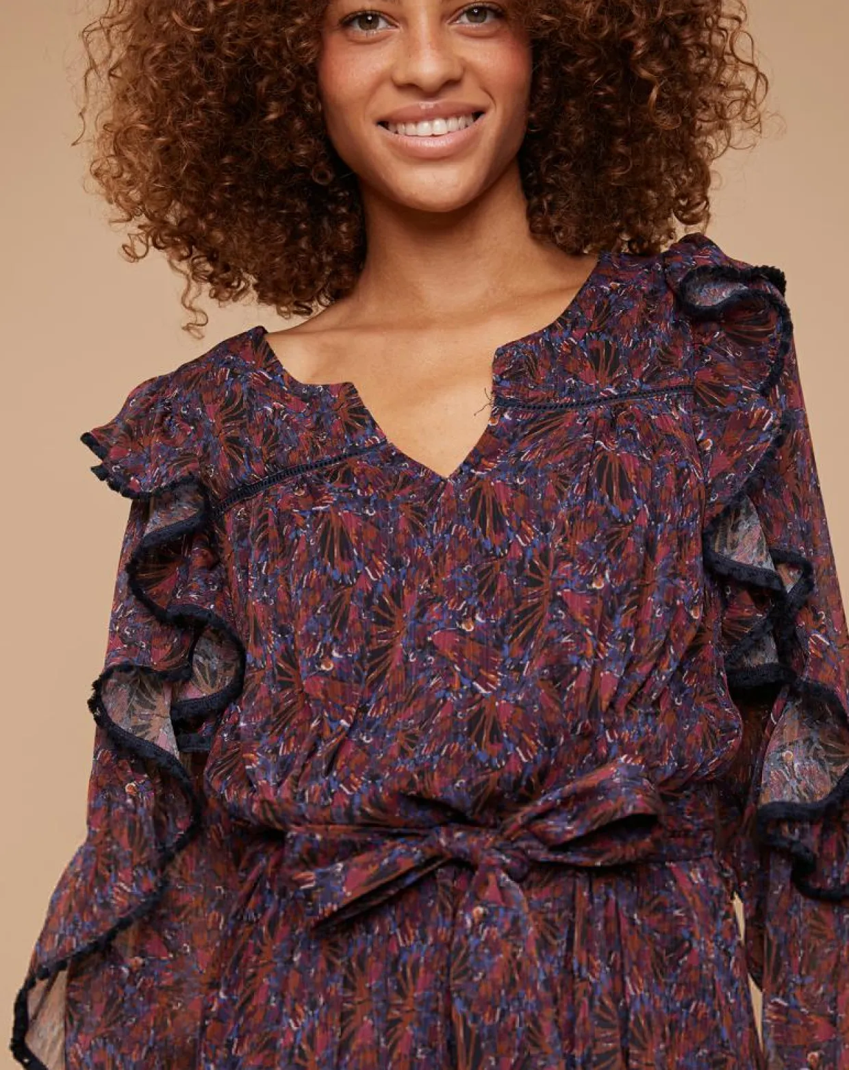 Robe Dory multicolore/violet-Louizon Discount