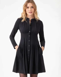 Robe Eliane noire-Indies Outlet