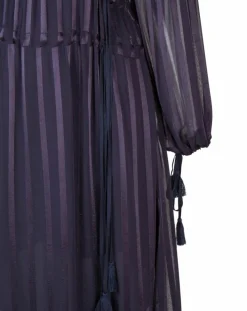 Femme Mare di Latte Robes^Robe Elise zébre encre