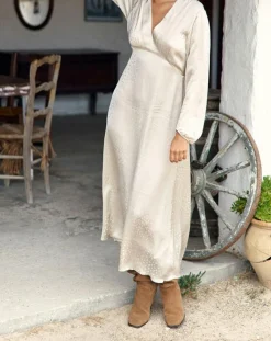 Femme Lauren Vidal Robes^Robe Eliza crème