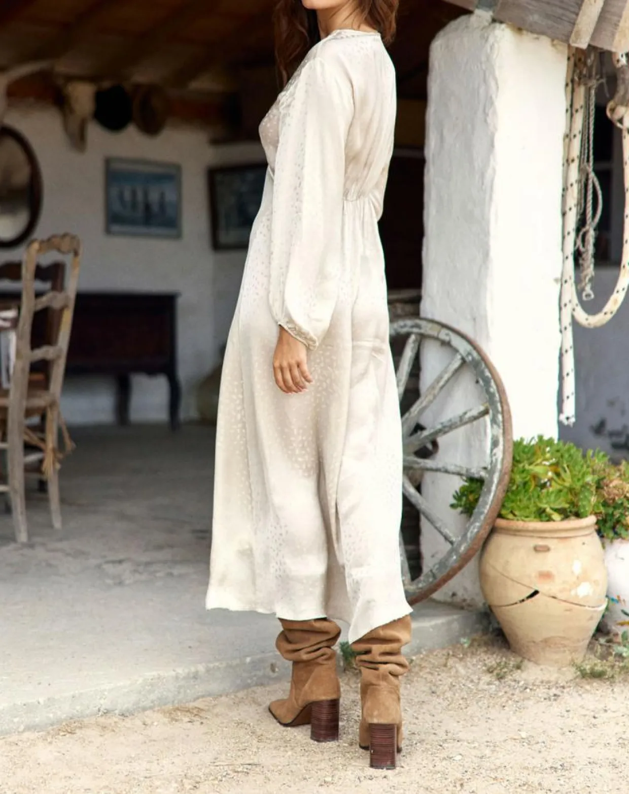 Femme Lauren Vidal Robes^Robe Eliza crème