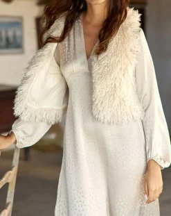 Femme Lauren Vidal Robes^Robe Eliza crème