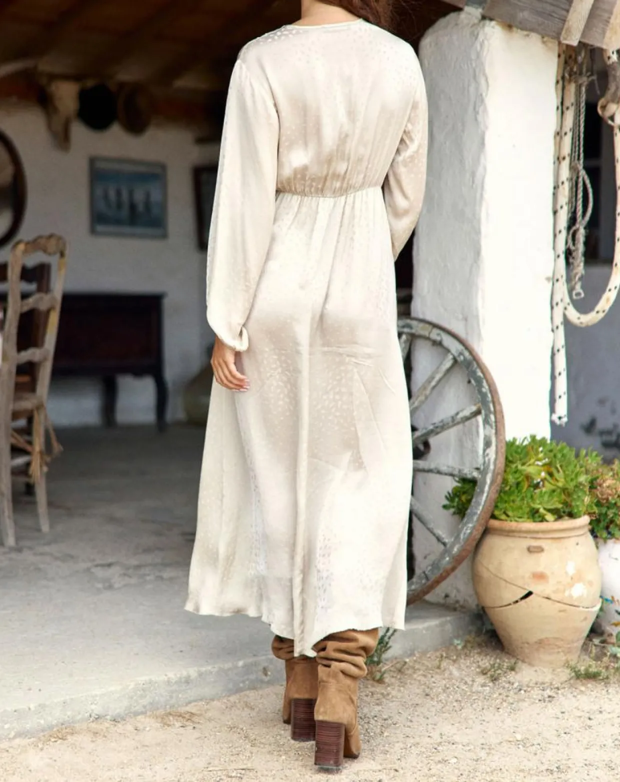 Femme Lauren Vidal Robes^Robe Eliza crème