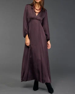 Robe Eliza raisin-Lauren Vidal Sale