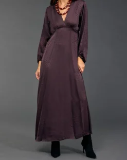 Robe Eliza raisin-Lauren Vidal Sale