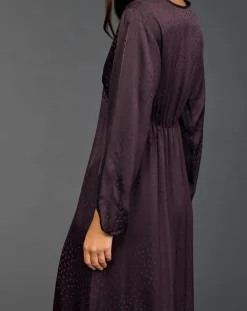 Robe Eliza raisin-Lauren Vidal Sale