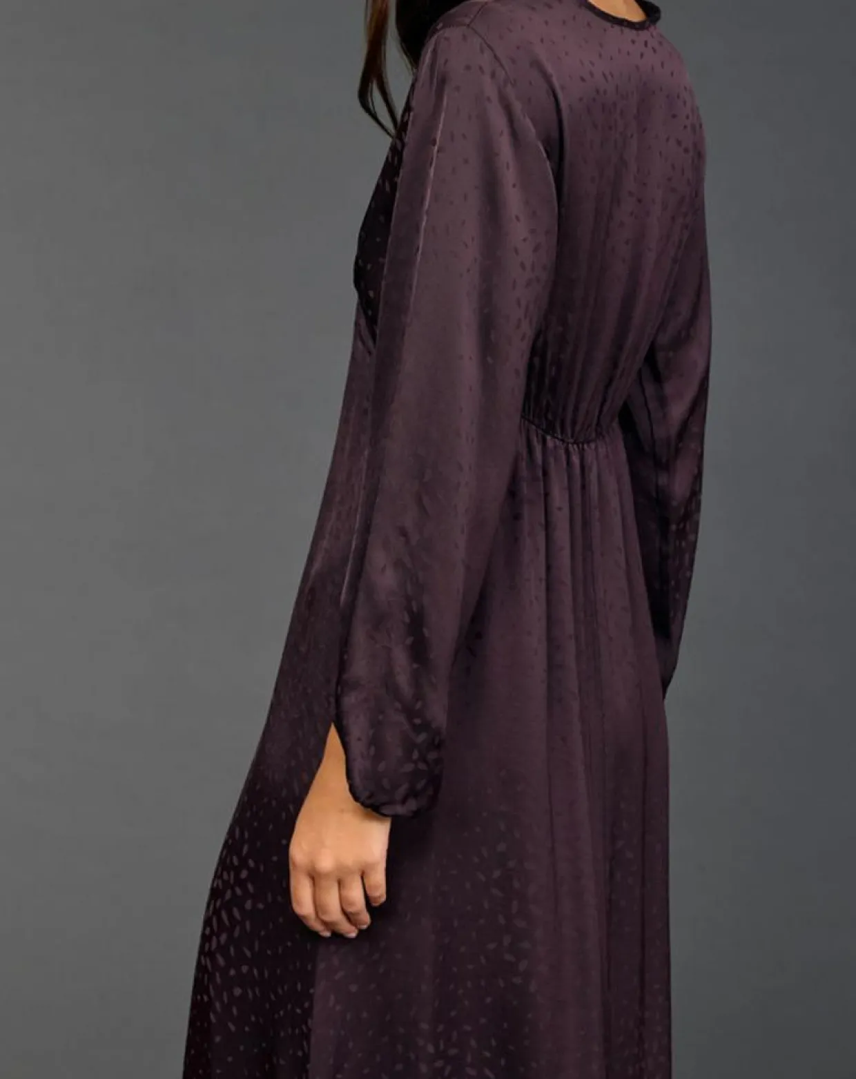 Robe Eliza raisin-Lauren Vidal Sale