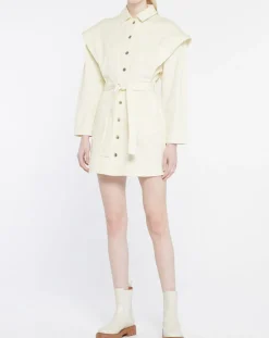 Femme Galeries Lafayette Robes^Robe en Denim Patti écrue