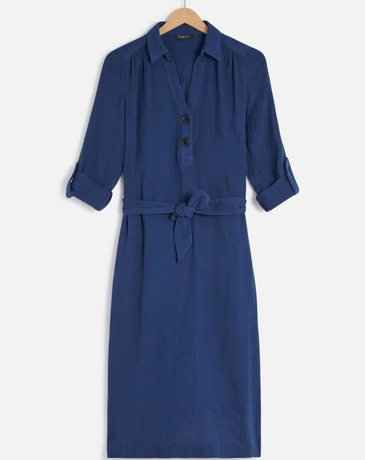 Femme Caroll Robes^Robe en Gaze de Coton Betina indigo