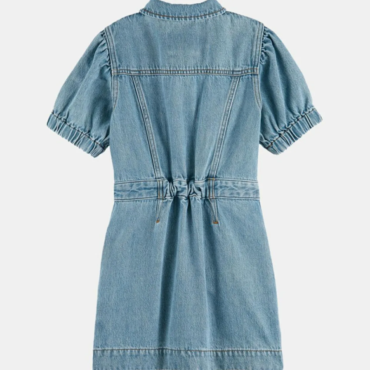 Enfant Scotch & Soda Fille^Robe en Jean courte en Toile de coton mélangé bleue