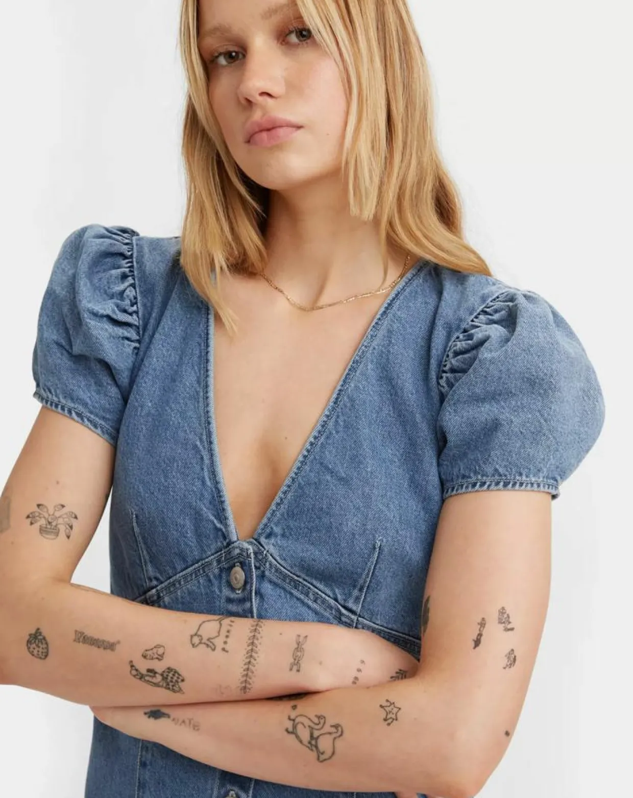 Robe en jean courte Erin 90's bleue-Levi's® Outlet