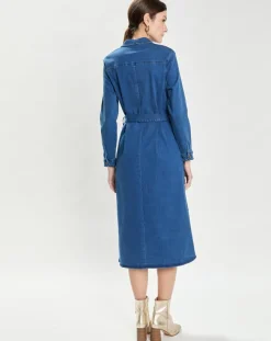 Femme La Petite Etoile Robes^Robe en jean Rym wash