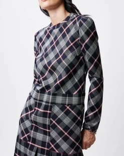Robe en Laine & Soie Romy marine-John Galliano Online