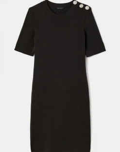 Robe en Laine mélangée irisée acier-Tara Jarmon Hot