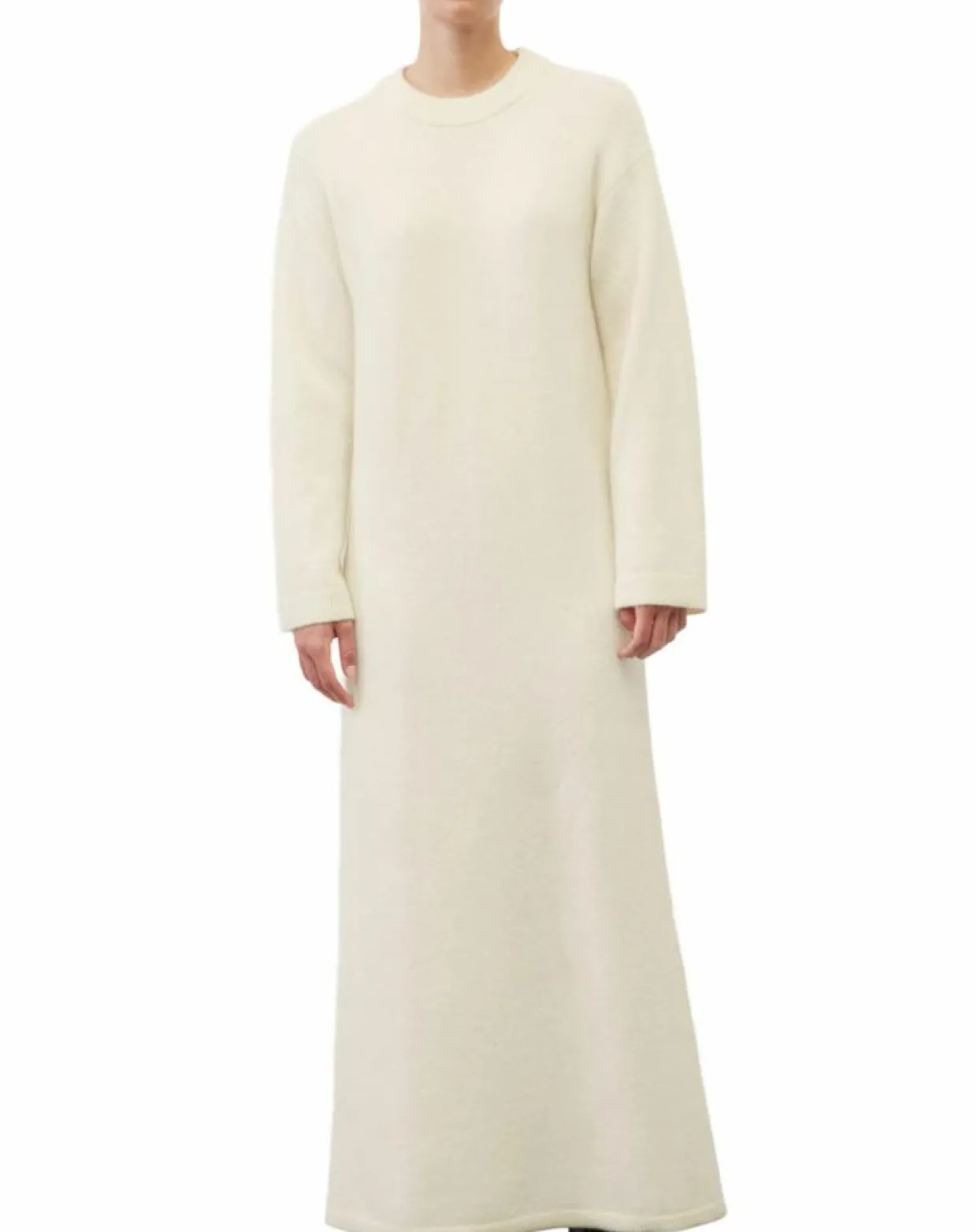 Robe en Laine mélangée maxi longue écru-Marc O'Polo Clearance
