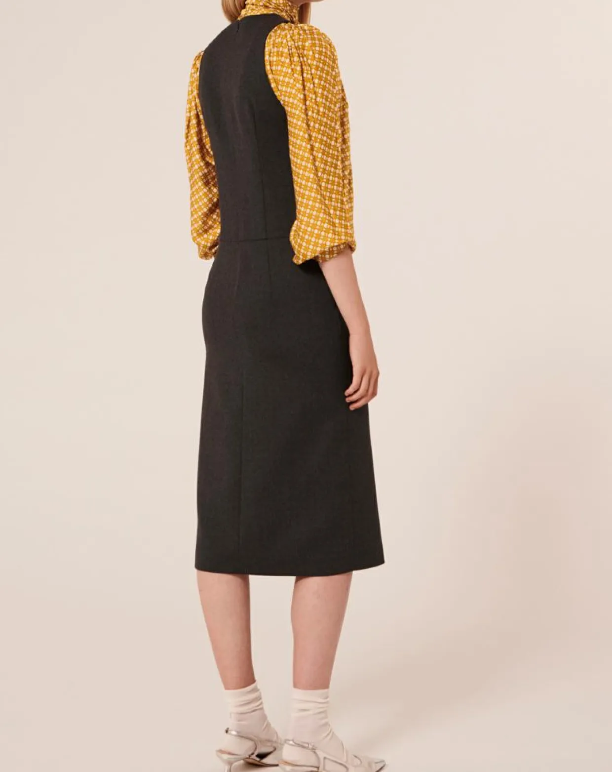 Robe en Laine mélangée Rollande gris anthracite-Tara Jarmon Online