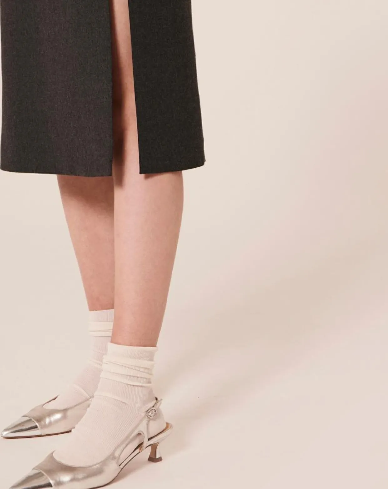 Robe en Laine mélangée Rollande gris anthracite-Tara Jarmon Online