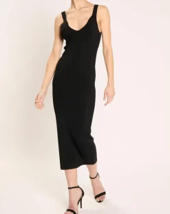 Robe en maille Remir noire-Zapa New