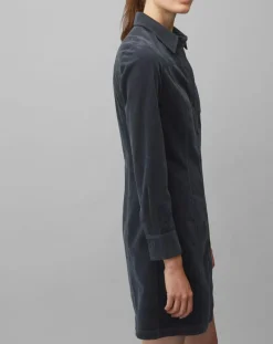 Robe en Velours côtelé bleu marine-Marc O'Polo Best