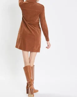 Robe en Velours côtelé marron-Marc O'Polo New