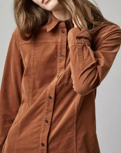 Robe en Velours côtelé marron-Marc O'Polo New