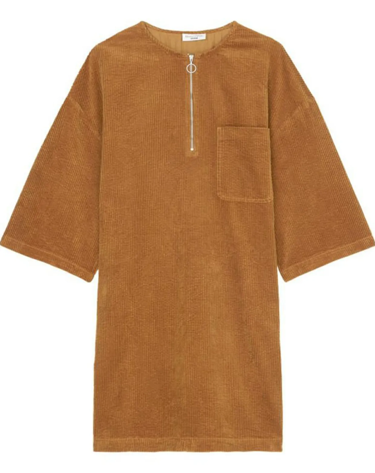 Femme Marc O'Polo Robes^Robe en Velours côtelé zip poche marron