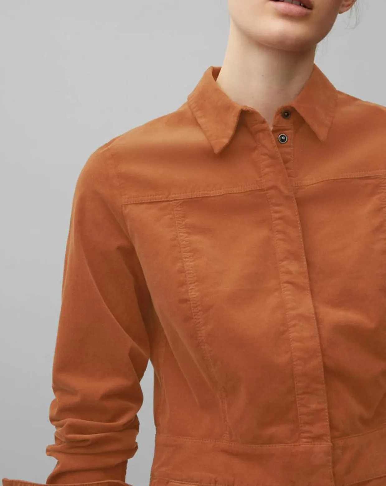 Robe en Velours Milleraies marron-Marc O'Polo Best