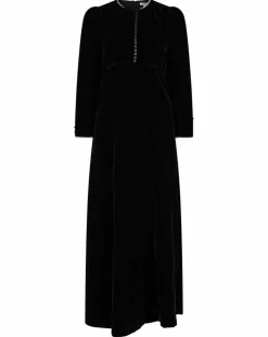 Robe en Velours satiné Princesse noire-Manoush New