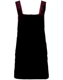 Robe en Velours satiné Princesse cerise noire-Manoush Online