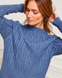 Femme Fleur de cachemire Robes^Robe Eve indigo