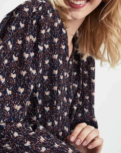 Robe Figue Fraîche imprimée bleu marine-See u Soon Sale