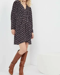 Robe Figue Fraîche imprimée bleu marine-See u Soon Sale