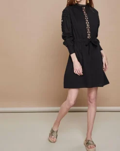 Femme Mare di Latte Robes^Robe Francesca noire