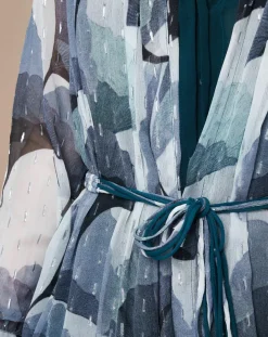 Robe Gabrielle Pistil verte-Mare di Latte Online