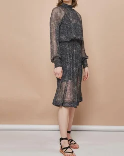 Femme Mare di Latte Robes^Robe Giulietta granit encre