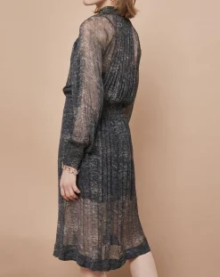 Femme Mare di Latte Robes^Robe Giulietta granit encre