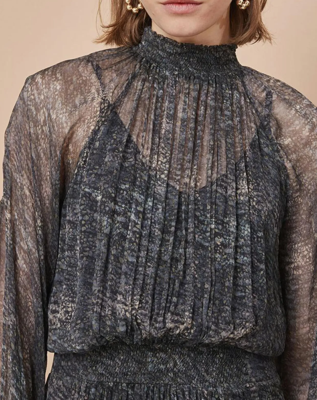 Femme Mare di Latte Robes^Robe Giulietta granit encre
