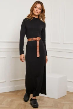 Femme Fleur de cachemire Robes^Robe Heloise Noire