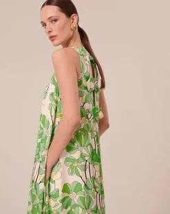 Femme Tara Jarmon Robes^Robe imprimé à fleurs verte