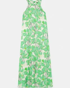 Femme Tara Jarmon Robes^Robe imprimé à fleurs verte